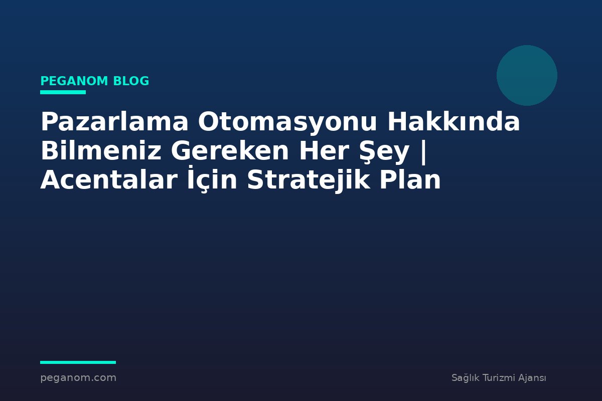Pazarlama Otomasyonu Hakkında Bilmeniz Gereken Her Şey | Acentalar İçin Stratejik Plan