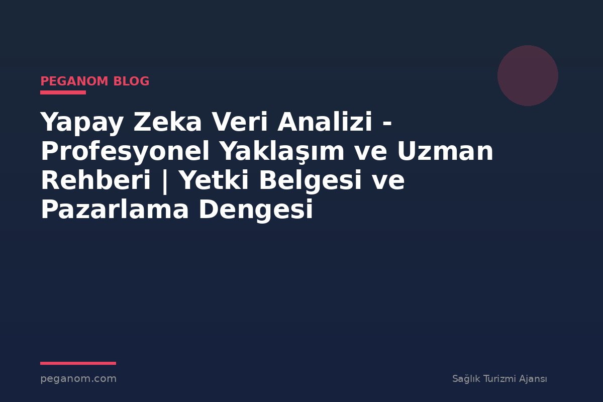 Yapay Zeka Veri Analizi - Profesyonel Yaklaşım ve Uzman Rehberi | Yetki Belgesi ve Pazarlama Dengesi