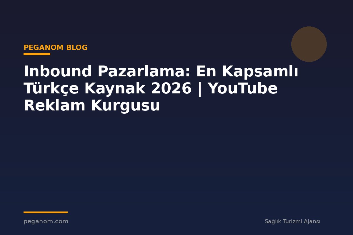 Inbound Pazarlama: En Kapsamlı Türkçe Kaynak 2026 | YouTube Reklam Kurgusu