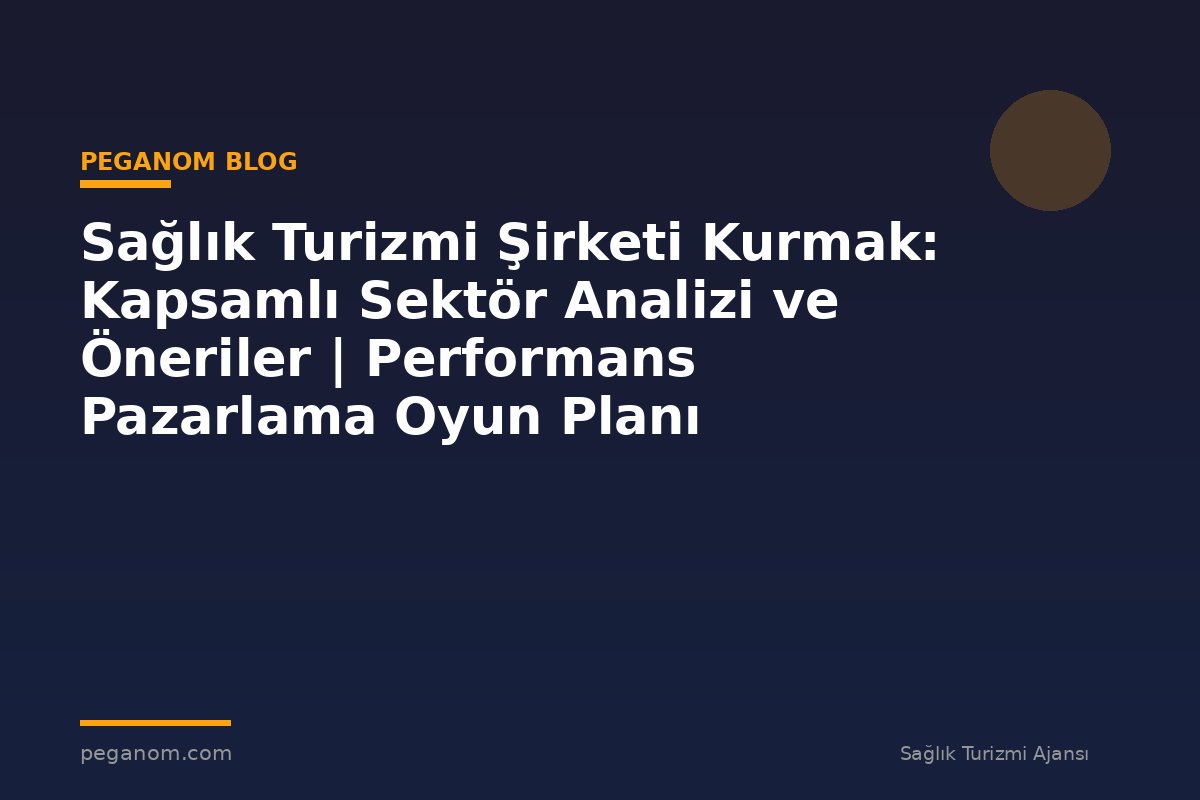 Sağlık Turizmi Şirketi Kurmak: Kapsamlı Sektör Analizi ve Öneriler | Performans Pazarlama Oyun Planı