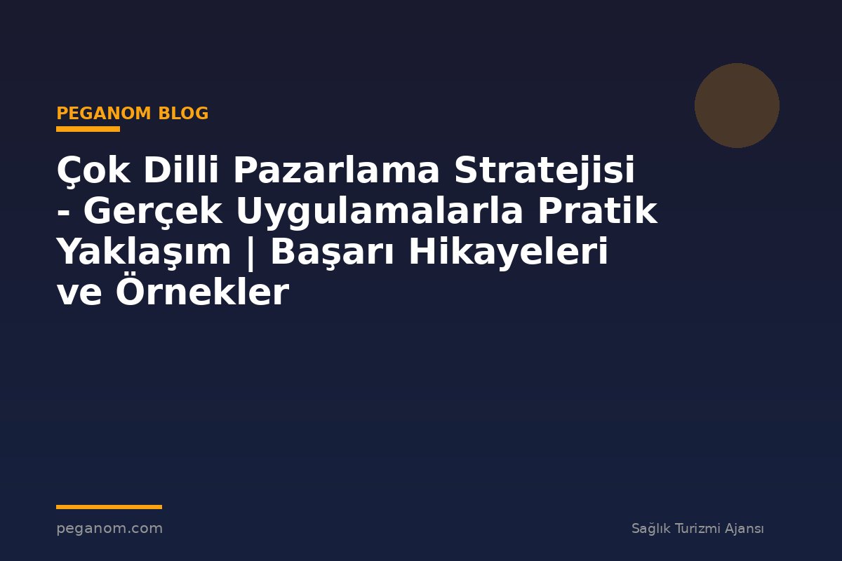 Çok Dilli Pazarlama Stratejisi - Gerçek Uygulamalarla Pratik Yaklaşım | Başarı Hikayeleri ve Örnekler