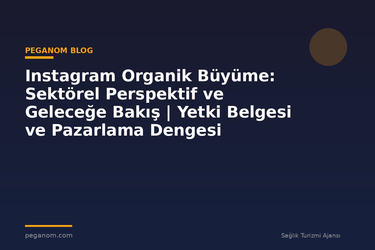 Instagram Organik Büyüme: Sektörel Perspektif ve Geleceğe Bakış | Yetki Belgesi ve Pazarlama Dengesi