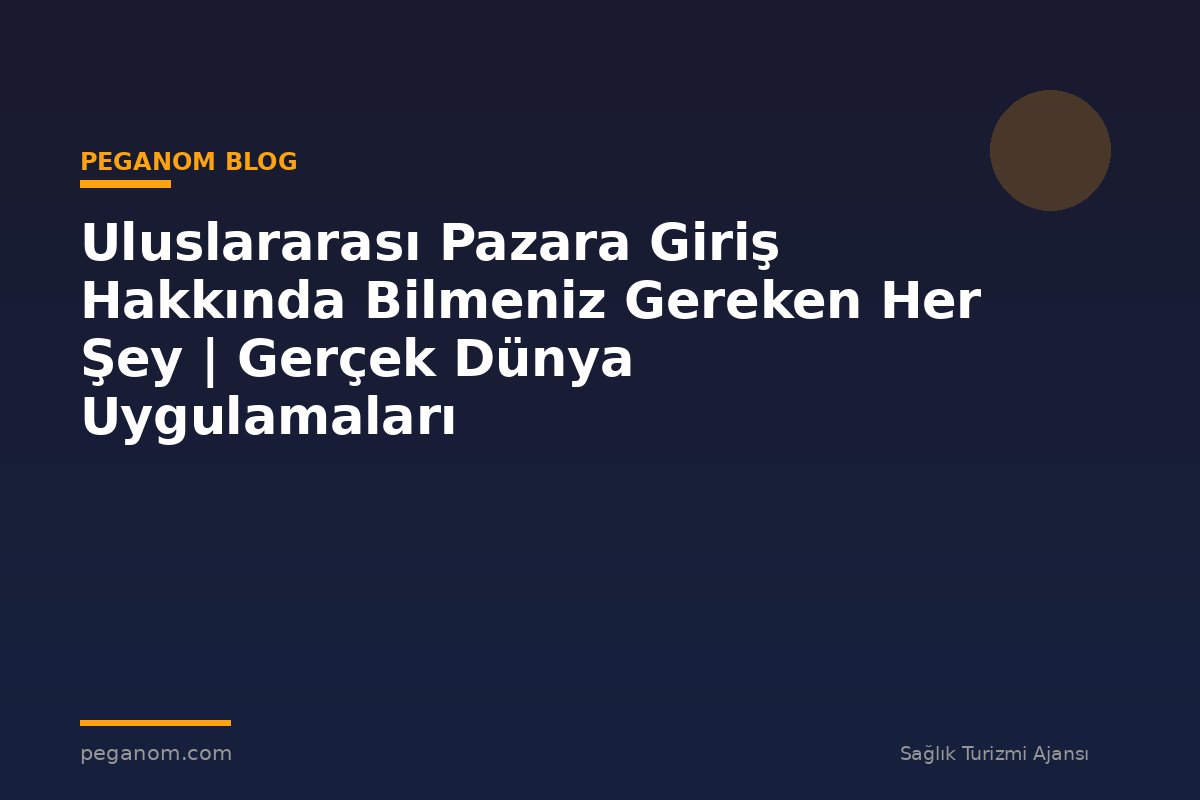 Uluslararası Pazara Giriş Hakkında Bilmeniz Gereken Her Şey | Gerçek Dünya Uygulamaları