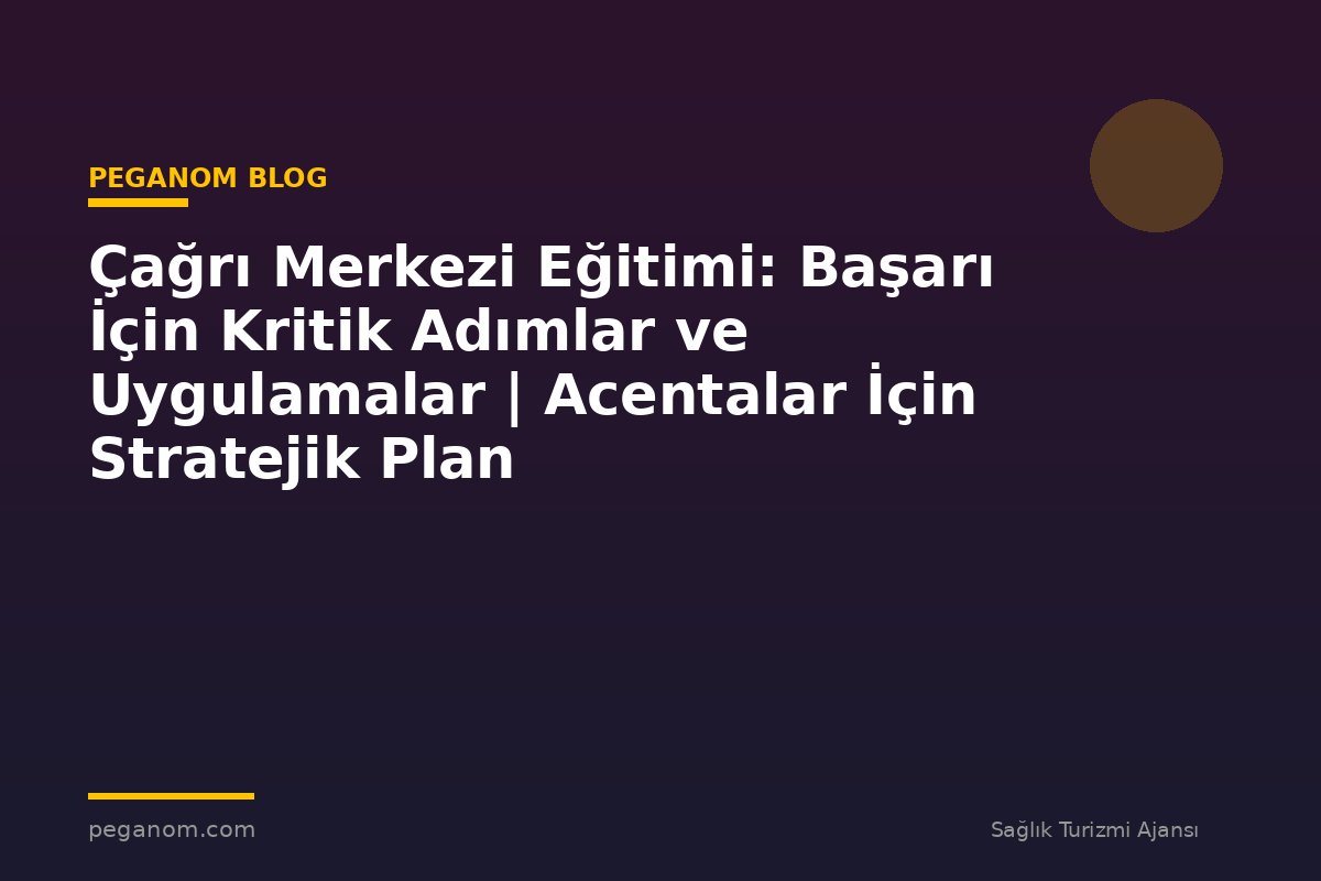 Çağrı Merkezi Eğitimi: Başarı İçin Kritik Adımlar ve Uygulamalar | Acentalar İçin Stratejik Plan