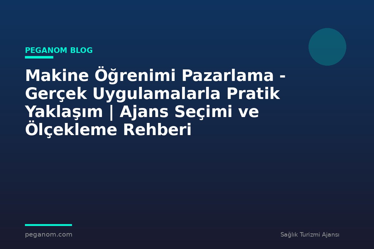 Makine Öğrenimi Pazarlama - Gerçek Uygulamalarla Pratik Yaklaşım | Ajans Seçimi ve Ölçekleme Rehberi