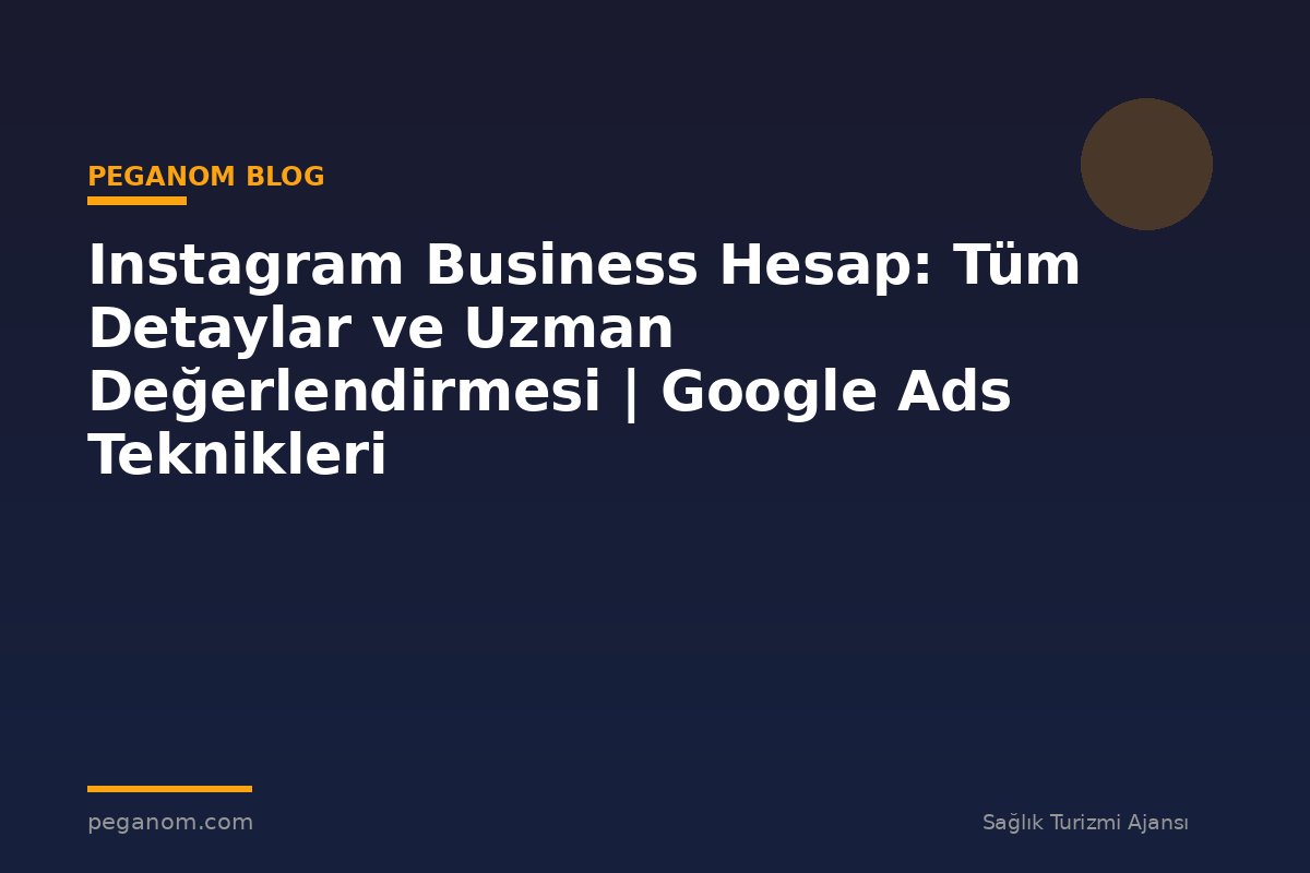 Instagram Business Hesap: Tüm Detaylar ve Uzman Değerlendirmesi | Google Ads Teknikleri