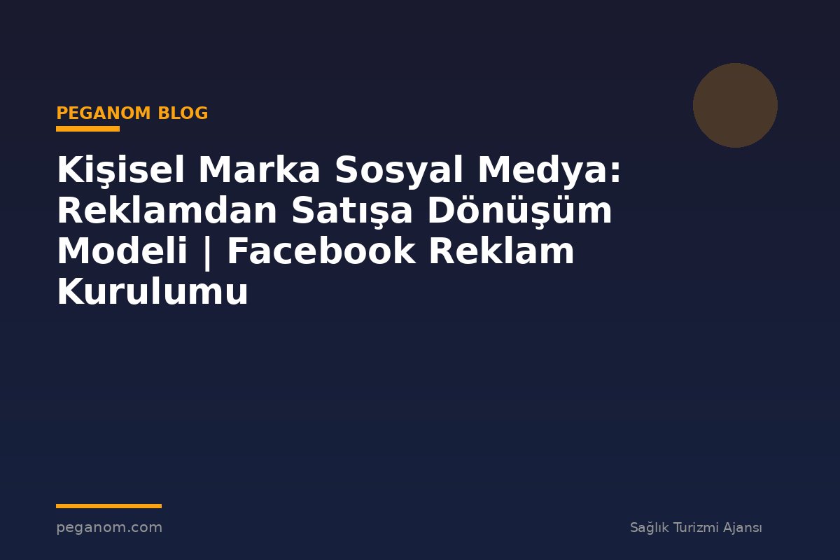 Kişisel Marka Sosyal Medya: Reklamdan Satışa Dönüşüm Modeli | Facebook Reklam Kurulumu
