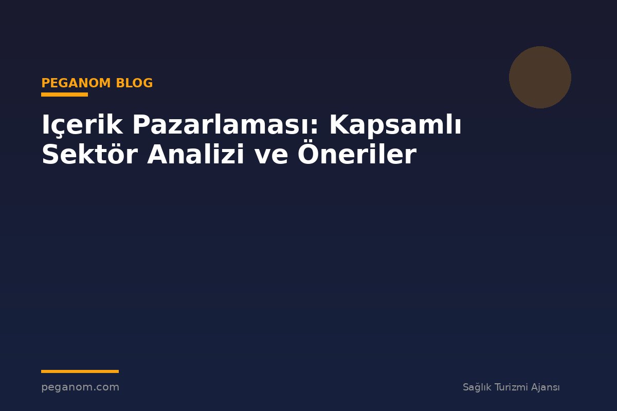 Içerik Pazarlaması: Kapsamlı Sektör Analizi ve Öneriler