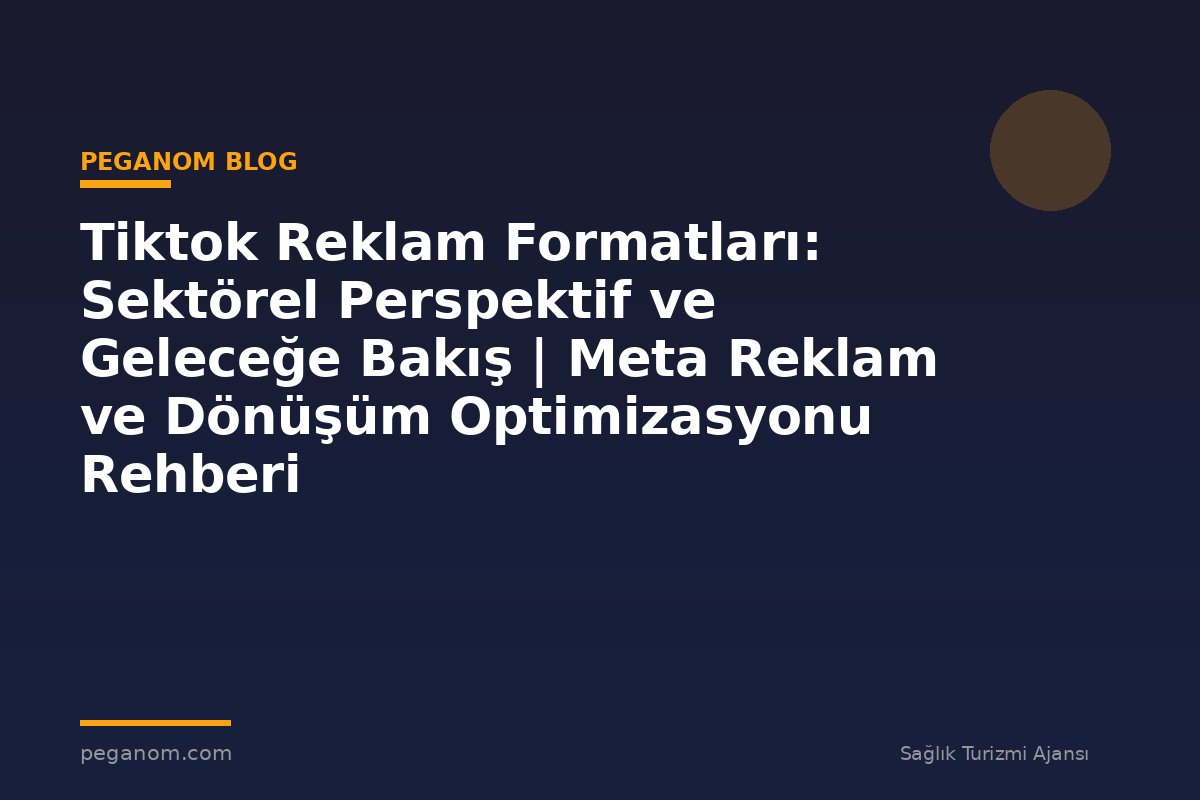 Tiktok Reklam Formatları: Sektörel Perspektif ve Geleceğe Bakış | Meta Reklam ve Dönüşüm Optimizasyonu Rehberi