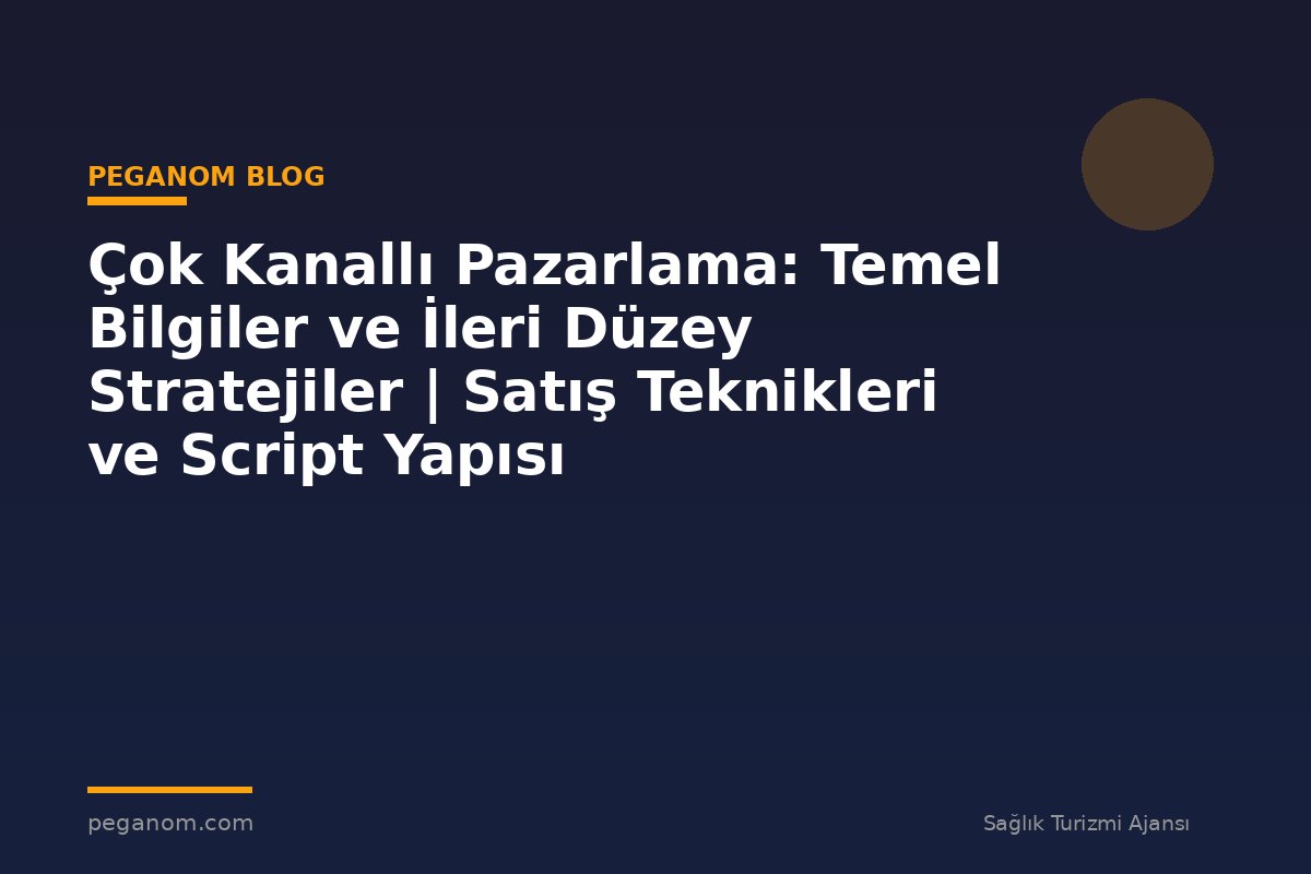 Çok Kanallı Pazarlama: Temel Bilgiler ve İleri Düzey Stratejiler | Satış Teknikleri ve Script Yapısı
