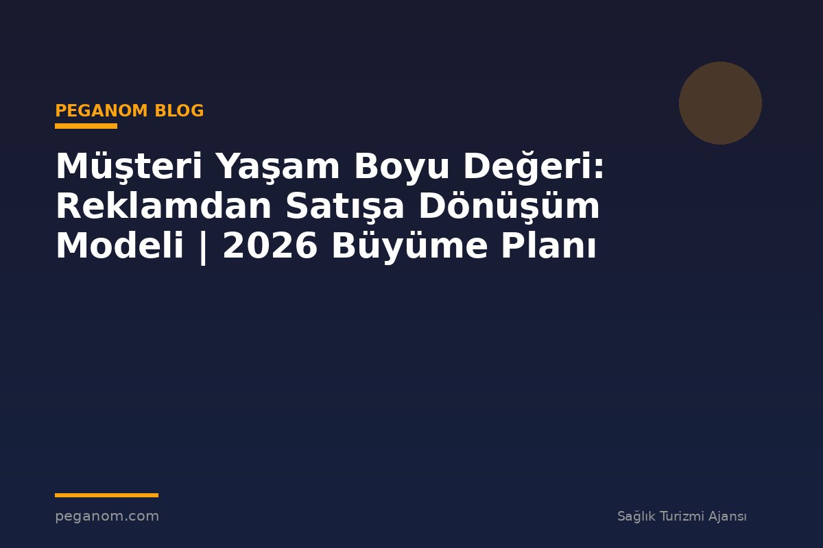 Müşteri Yaşam Boyu Değeri: Reklamdan Satışa Dönüşüm Modeli | 2026 Büyüme Planı