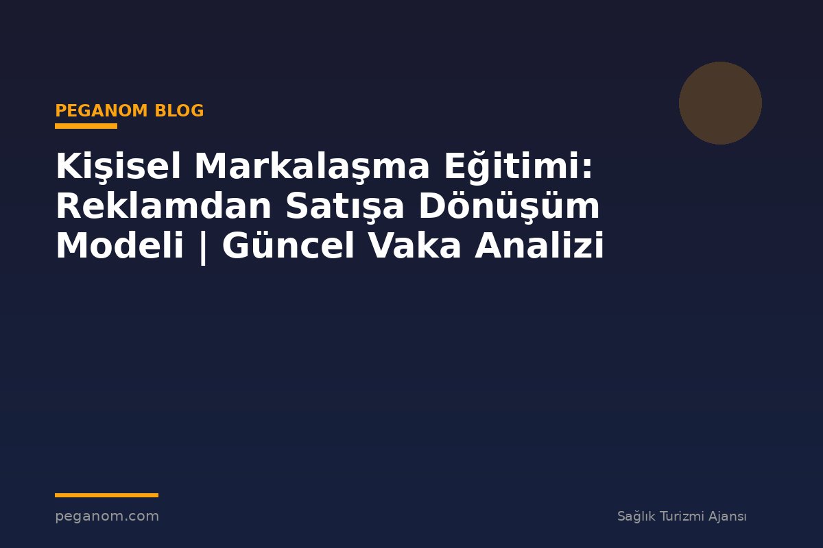 Kişisel Markalaşma Eğitimi: Reklamdan Satışa Dönüşüm Modeli | Güncel Vaka Analizi