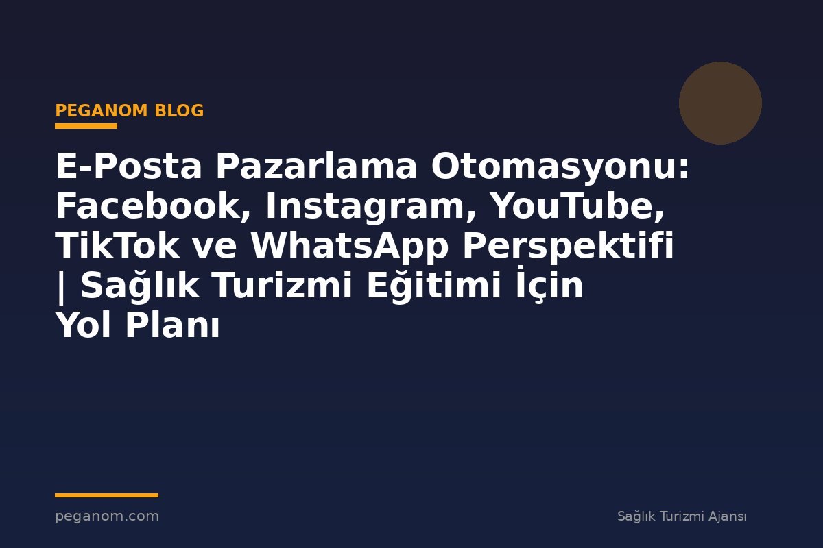 E-Posta Pazarlama Otomasyonu: Facebook, Instagram, YouTube, TikTok ve WhatsApp Perspektifi | Sağlık Turizmi Eğitimi İçin Yol Planı