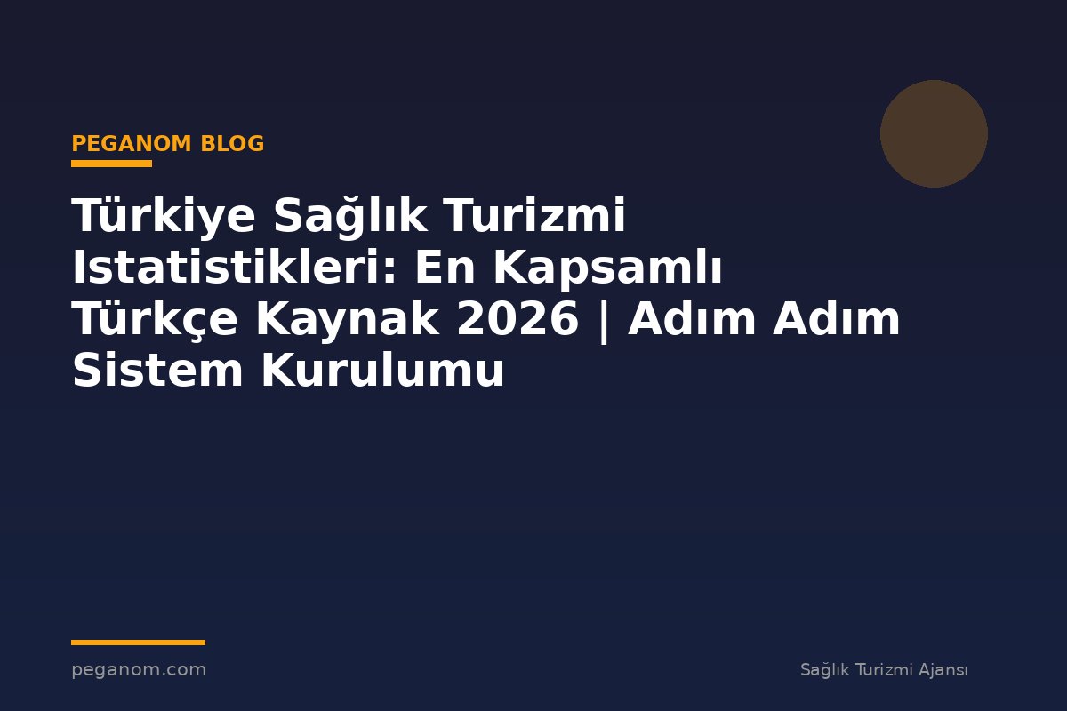 Türkiye Sağlık Turizmi Istatistikleri: En Kapsamlı Türkçe Kaynak 2026 | Adım Adım Sistem Kurulumu
