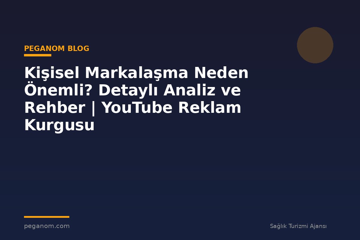 Kişisel Markalaşma Neden Önemli? Detaylı Analiz ve Rehber | YouTube Reklam Kurgusu