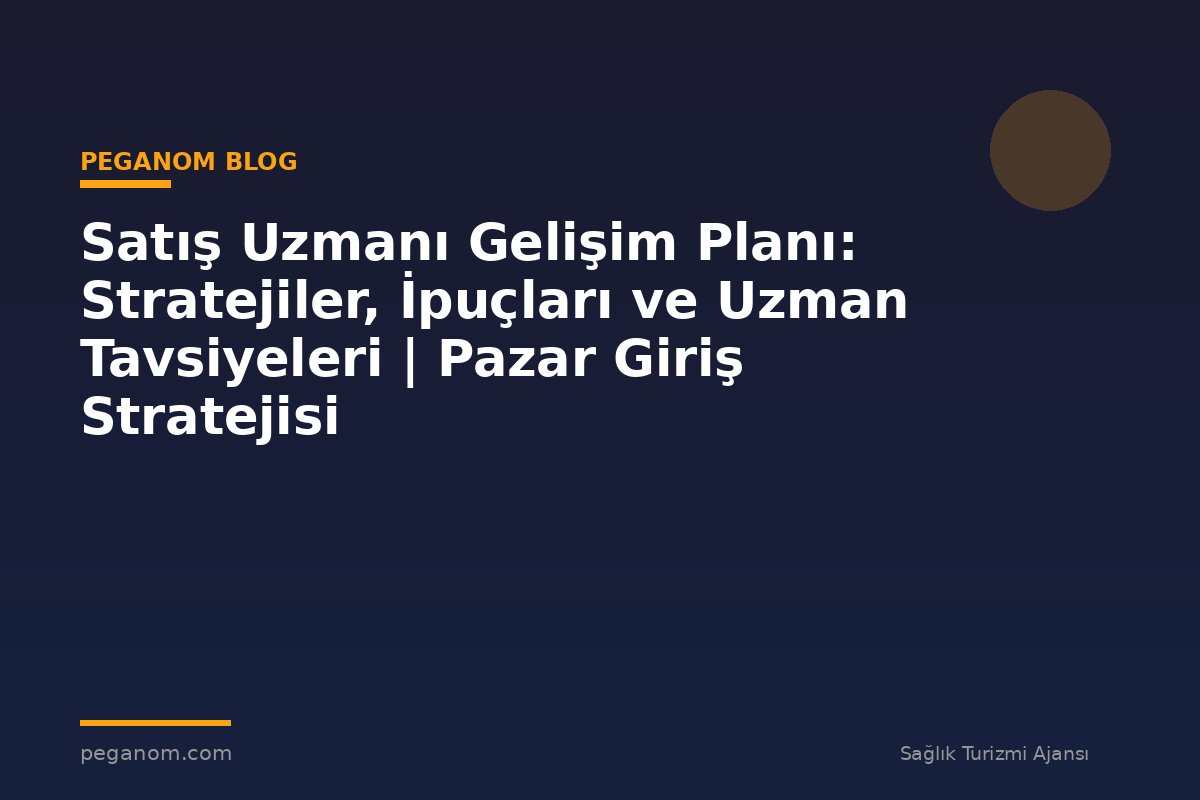 Satış Uzmanı Gelişim Planı: Stratejiler, İpuçları ve Uzman Tavsiyeleri | Pazar Giriş Stratejisi