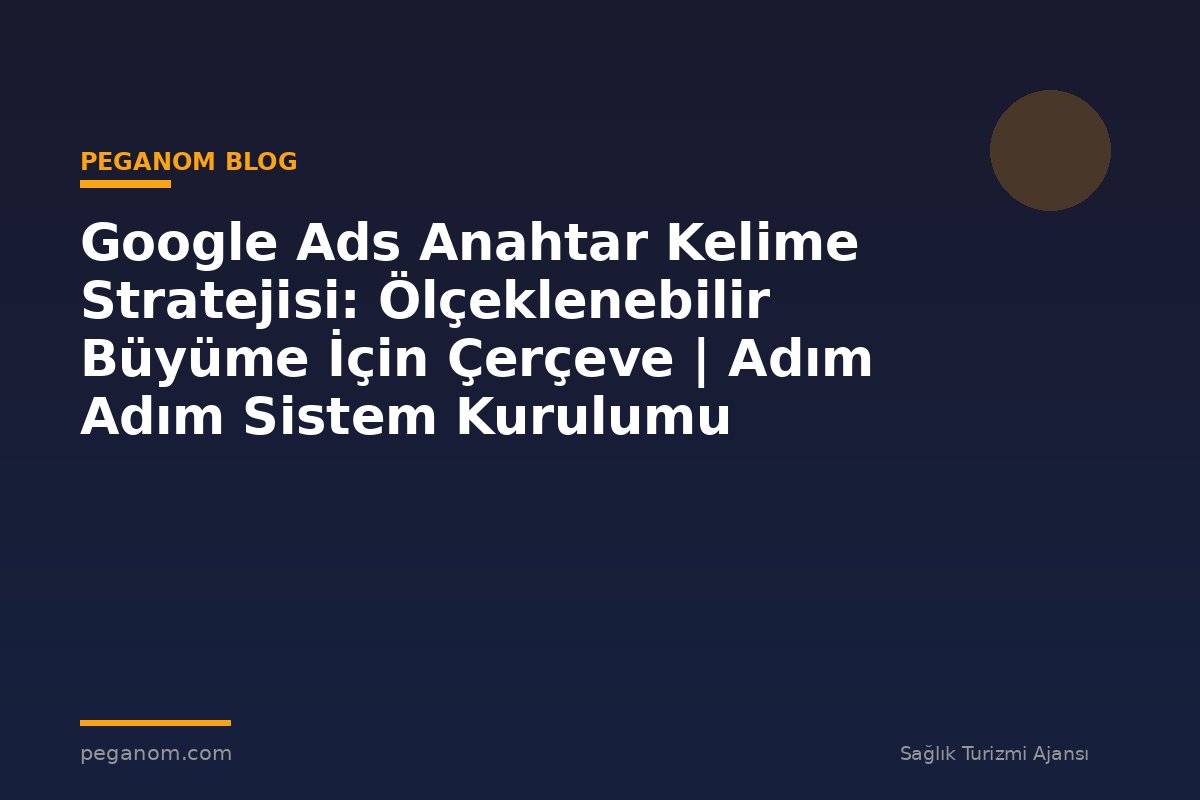 Google Ads Anahtar Kelime Stratejisi: Ölçeklenebilir Büyüme İçin Çerçeve | Adım Adım Sistem Kurulumu