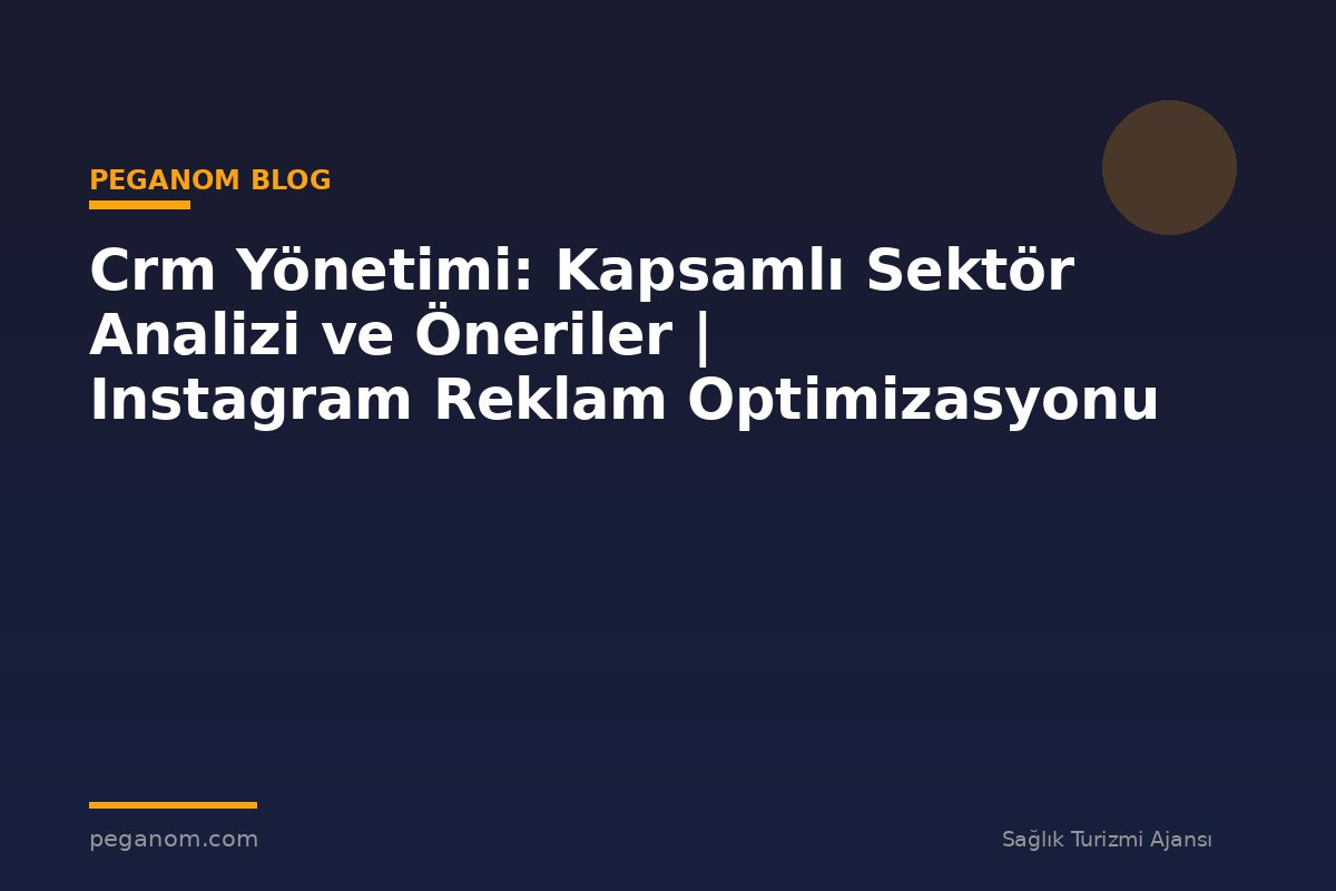 Crm Yönetimi: Kapsamlı Sektör Analizi ve Öneriler | Instagram Reklam Optimizasyonu