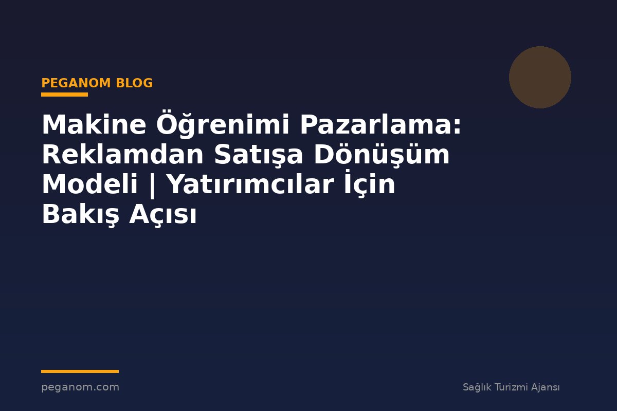 Makine Öğrenimi Pazarlama: Reklamdan Satışa Dönüşüm Modeli | Yatırımcılar İçin Bakış Açısı