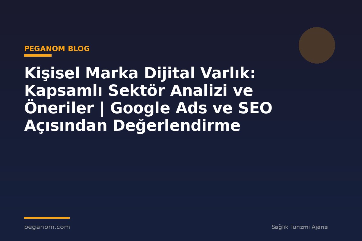 Kişisel Marka Dijital Varlık: Kapsamlı Sektör Analizi ve Öneriler | Google Ads ve SEO Açısından Değerlendirme