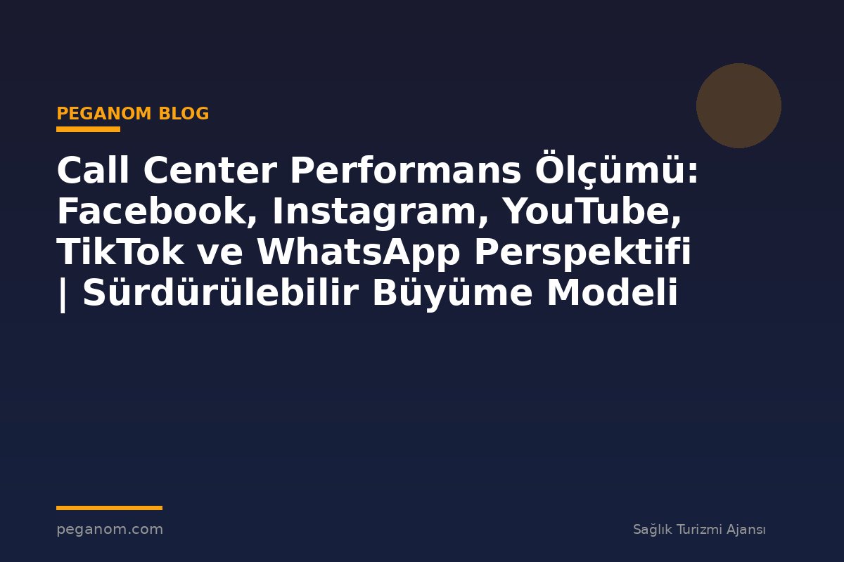 Call Center Performans Ölçümü: Facebook, Instagram, YouTube, TikTok ve WhatsApp Perspektifi | Sürdürülebilir Büyüme Modeli