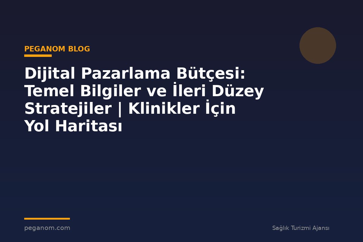 Dijital Pazarlama Bütçesi: Temel Bilgiler ve İleri Düzey Stratejiler | Klinikler İçin Yol Haritası