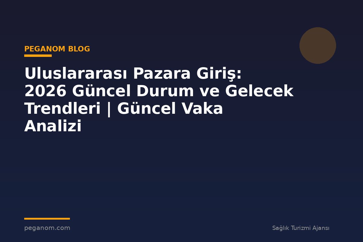 Uluslararası Pazara Giriş: 2026 Güncel Durum ve Gelecek Trendleri | Güncel Vaka Analizi