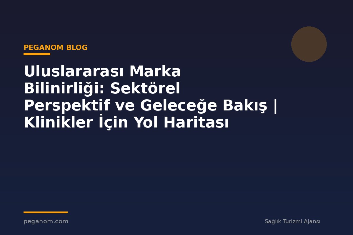 Uluslararası Marka Bilinirliği: Sektörel Perspektif ve Geleceğe Bakış | Klinikler İçin Yol Haritası