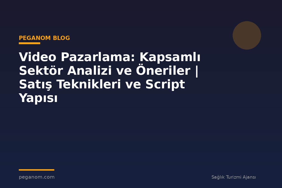 Video Pazarlama: Kapsamlı Sektör Analizi ve Öneriler | Satış Teknikleri ve Script Yapısı