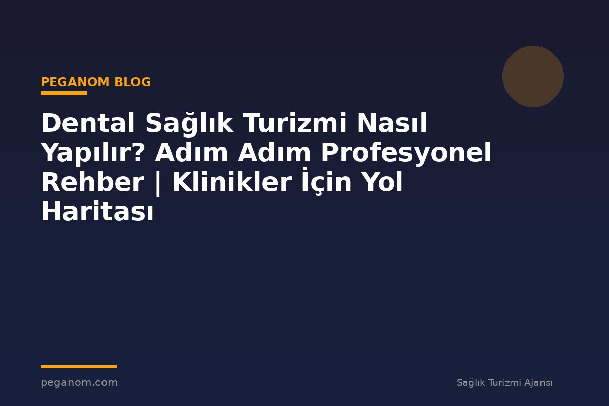 Dental Sağlık Turizmi Nasıl Yapılır? Adım Adım Profesyonel Rehber | Klinikler İçin Yol Haritası