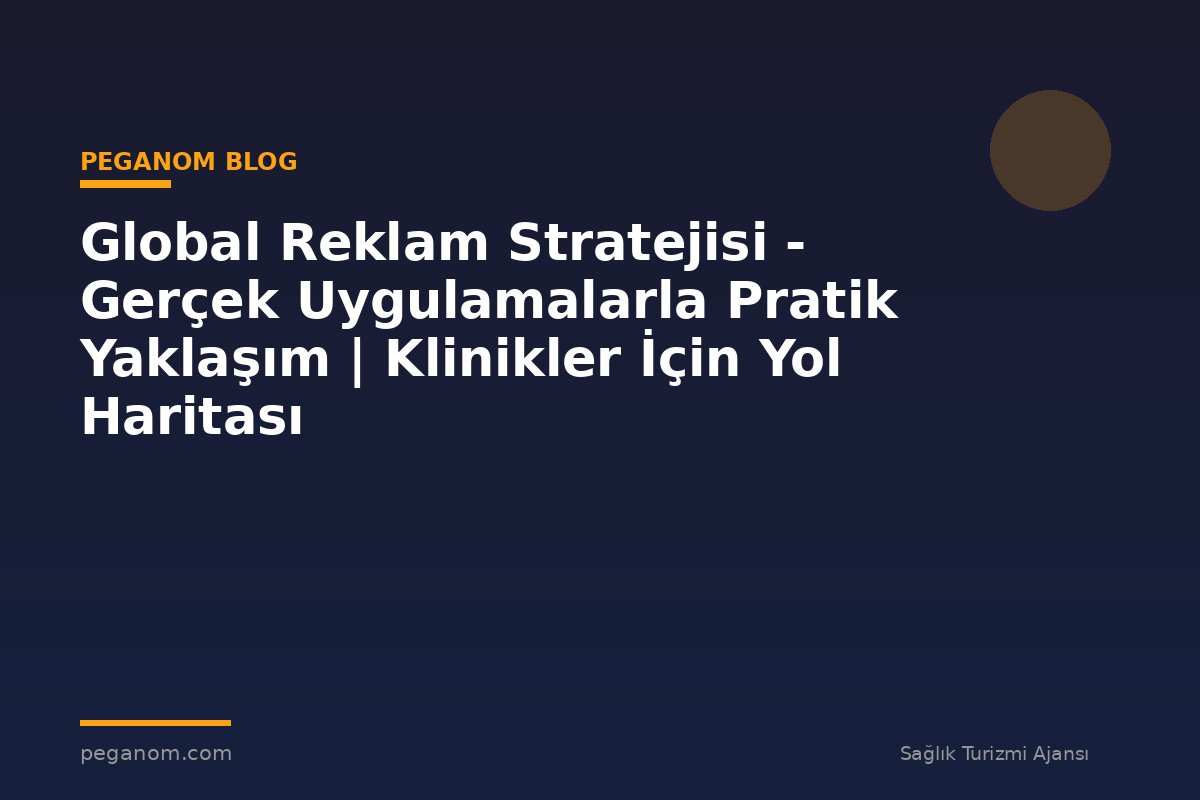 Global Reklam Stratejisi - Gerçek Uygulamalarla Pratik Yaklaşım | Klinikler İçin Yol Haritası