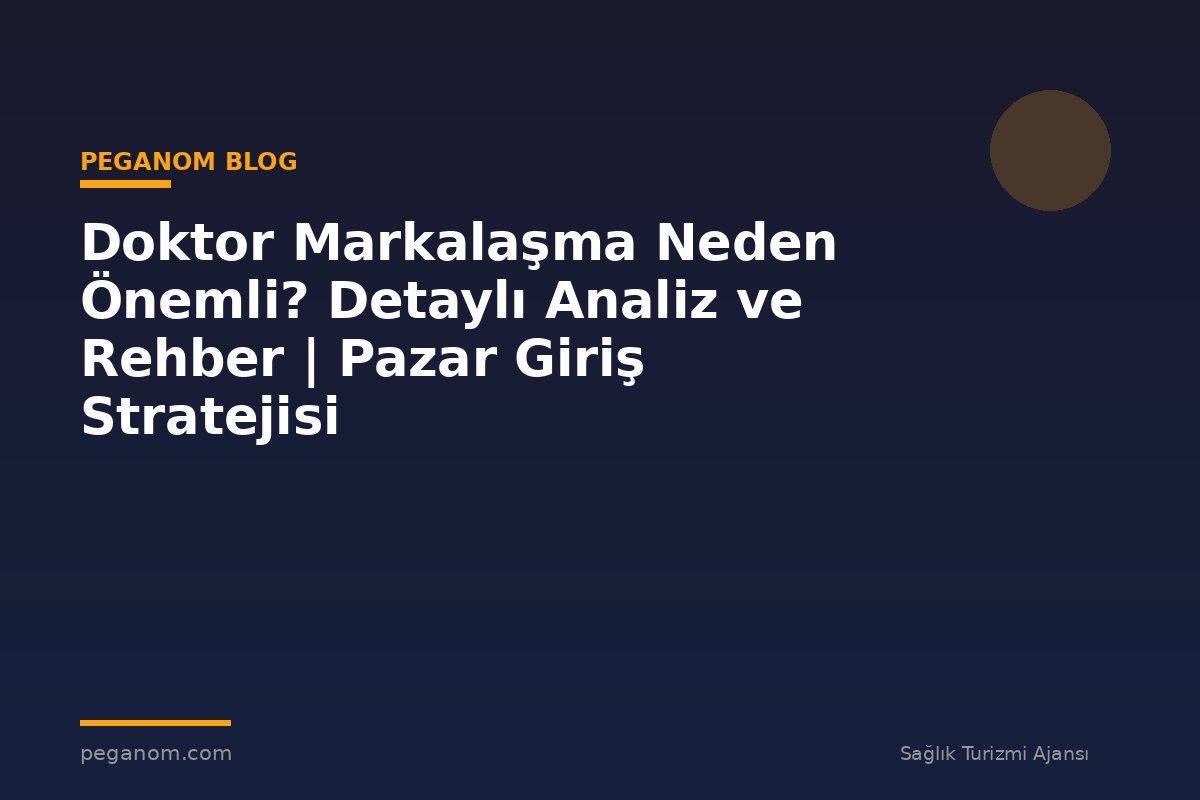 Doktor Markalaşma Neden Önemli? Detaylı Analiz ve Rehber | Pazar Giriş Stratejisi