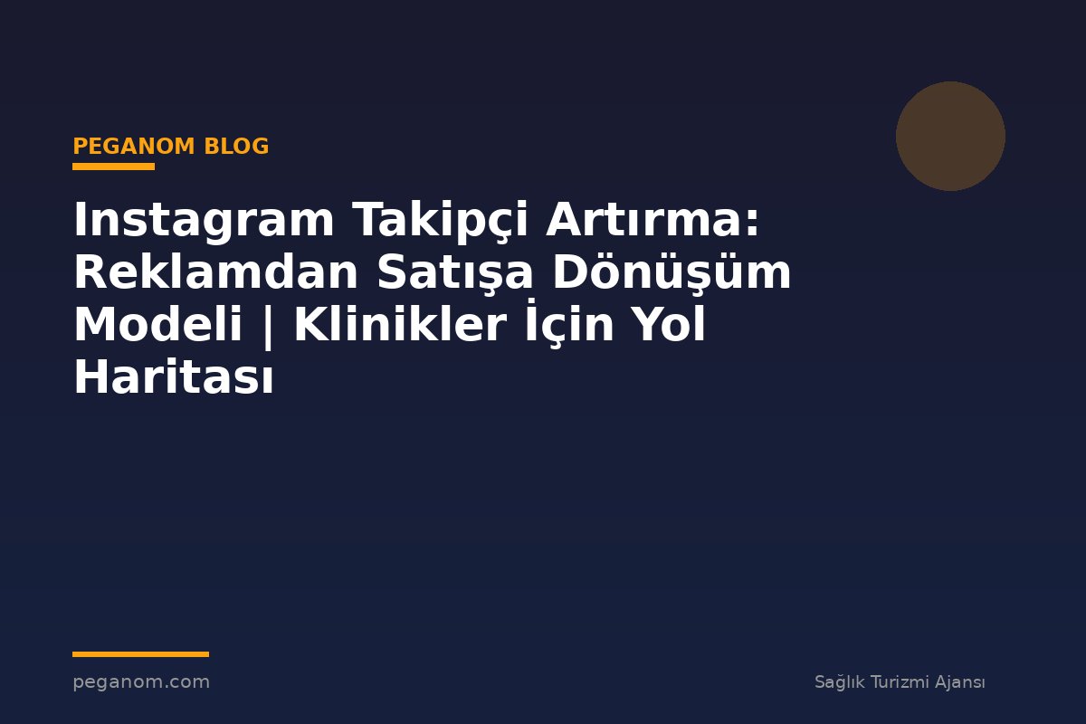 Instagram Takipçi Artırma: Reklamdan Satışa Dönüşüm Modeli | Klinikler İçin Yol Haritası