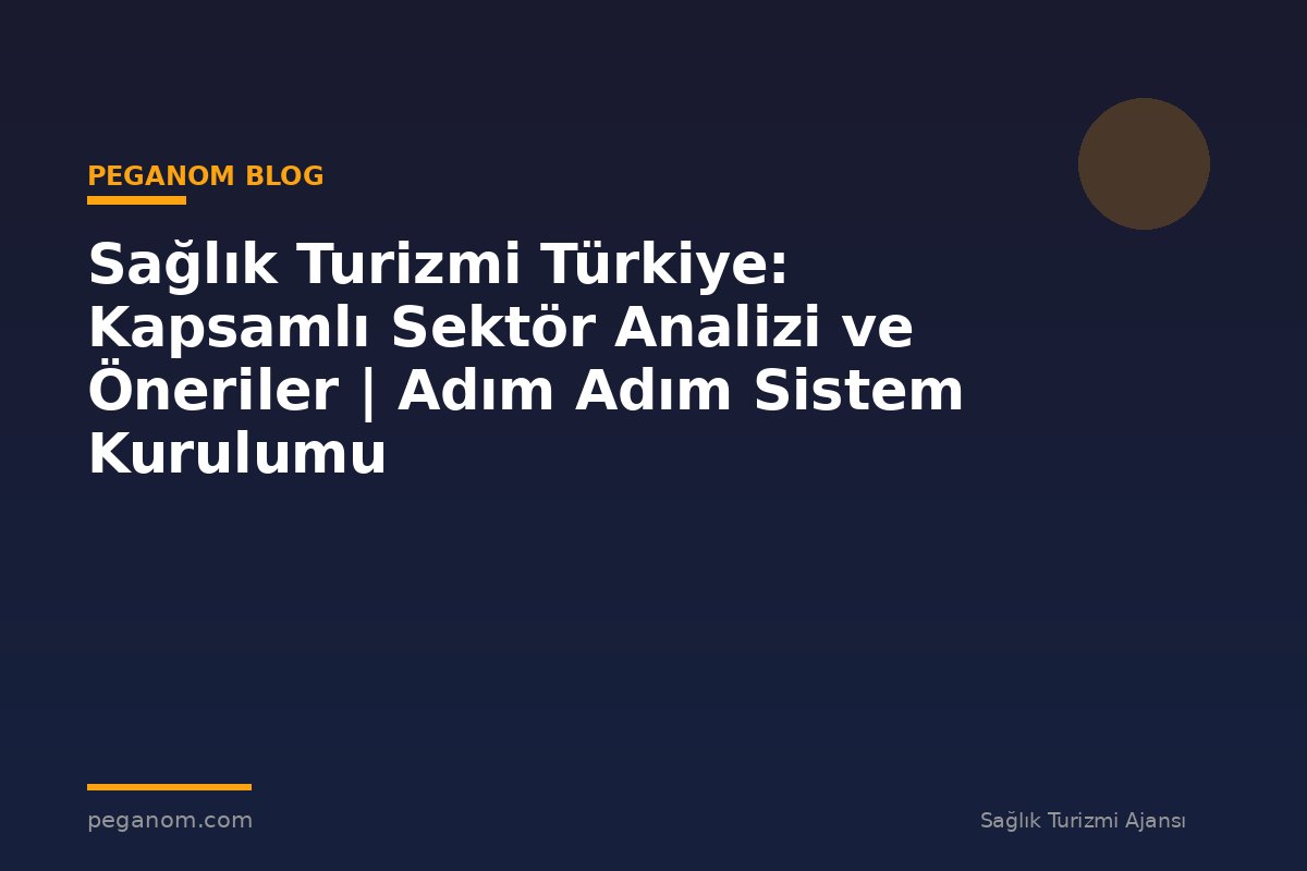 Sağlık Turizmi Türkiye: Kapsamlı Sektör Analizi ve Öneriler | Adım Adım Sistem Kurulumu