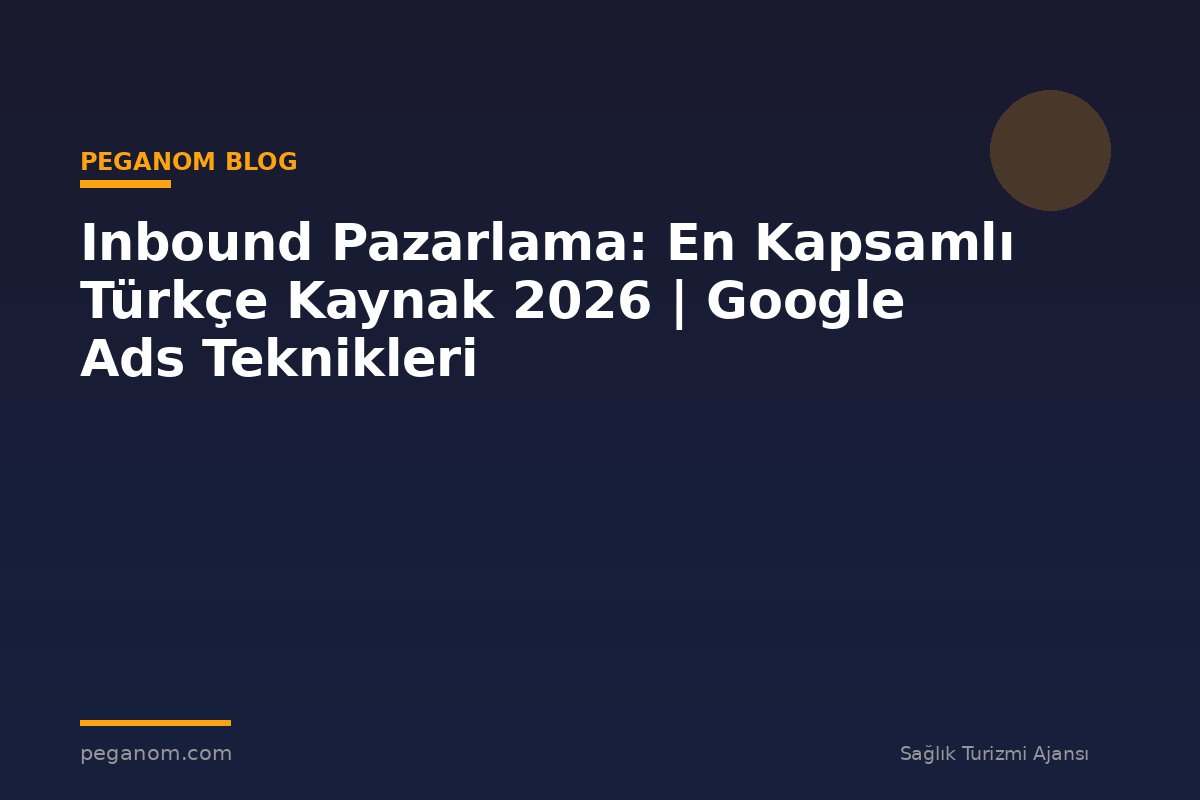 Inbound Pazarlama: En Kapsamlı Türkçe Kaynak 2026 | Google Ads Teknikleri