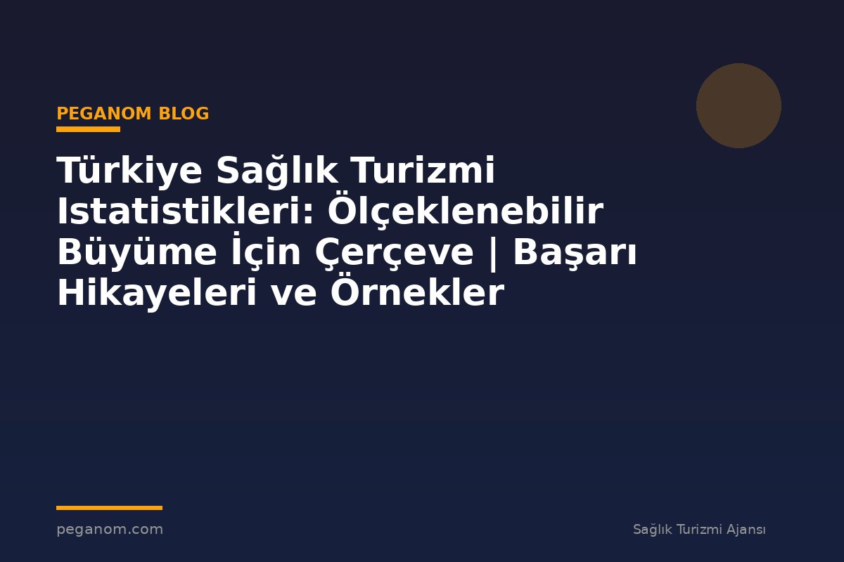 Türkiye Sağlık Turizmi Istatistikleri: Ölçeklenebilir Büyüme İçin Çerçeve | Başarı Hikayeleri ve Örnekler