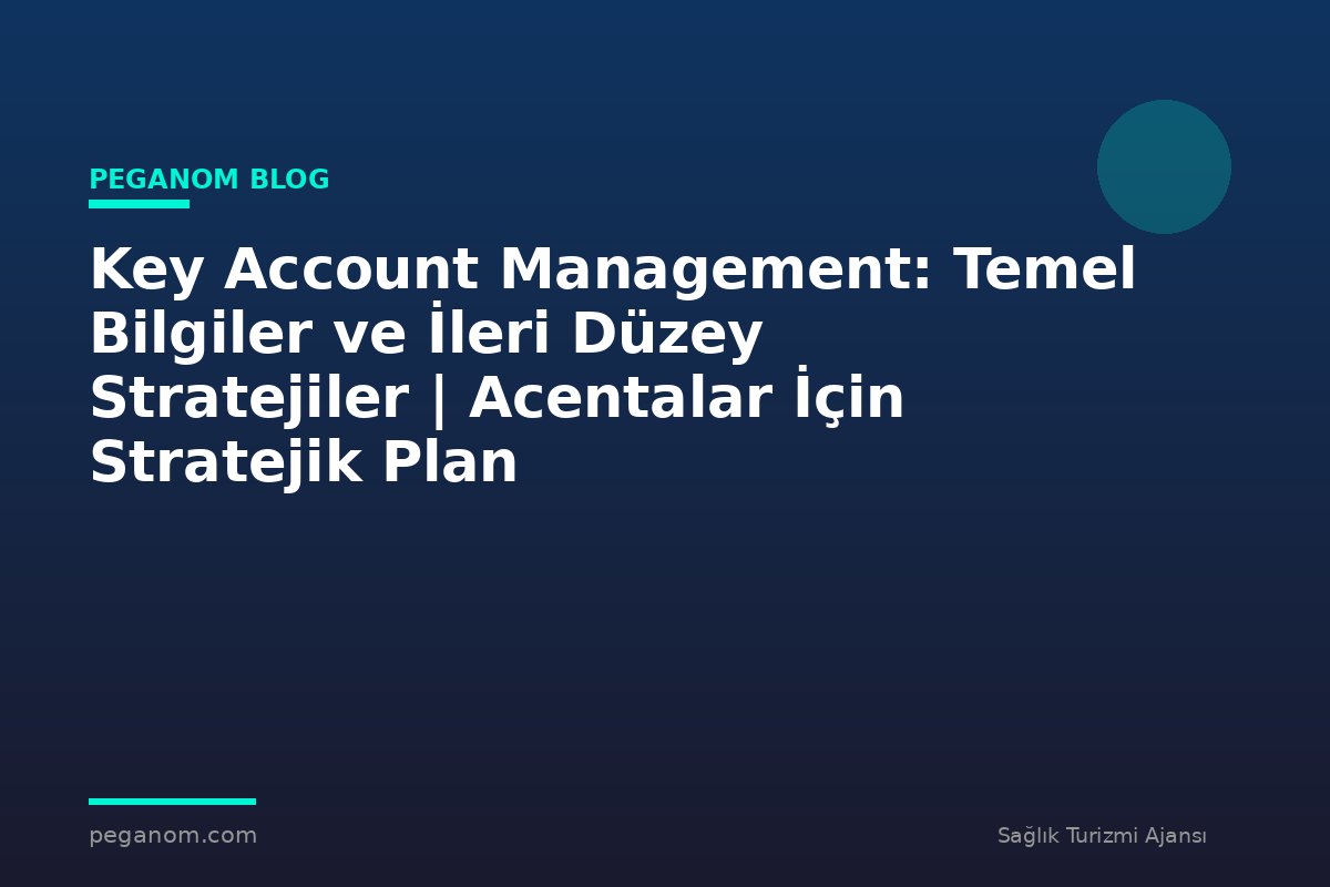 Key Account Management: Temel Bilgiler ve İleri Düzey Stratejiler | Acentalar İçin Stratejik Plan