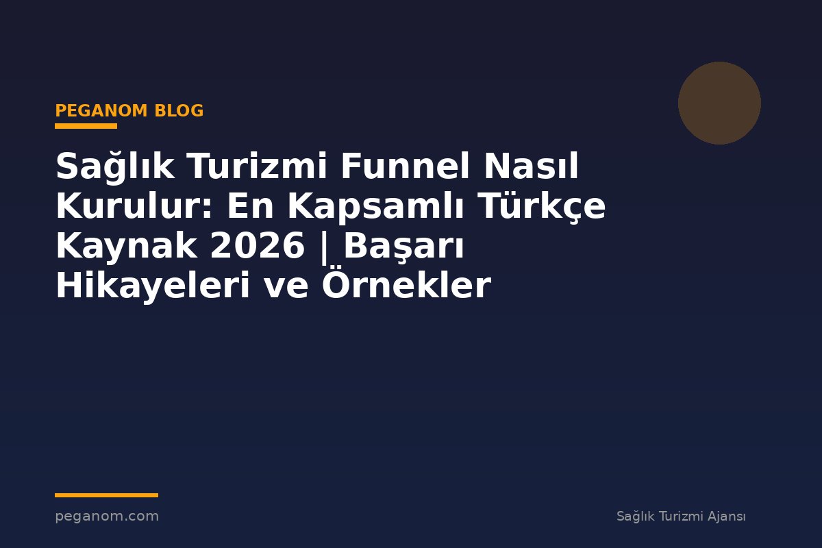 Sağlık Turizmi Funnel Nasıl Kurulur: En Kapsamlı Türkçe Kaynak 2026 | Başarı Hikayeleri ve Örnekler