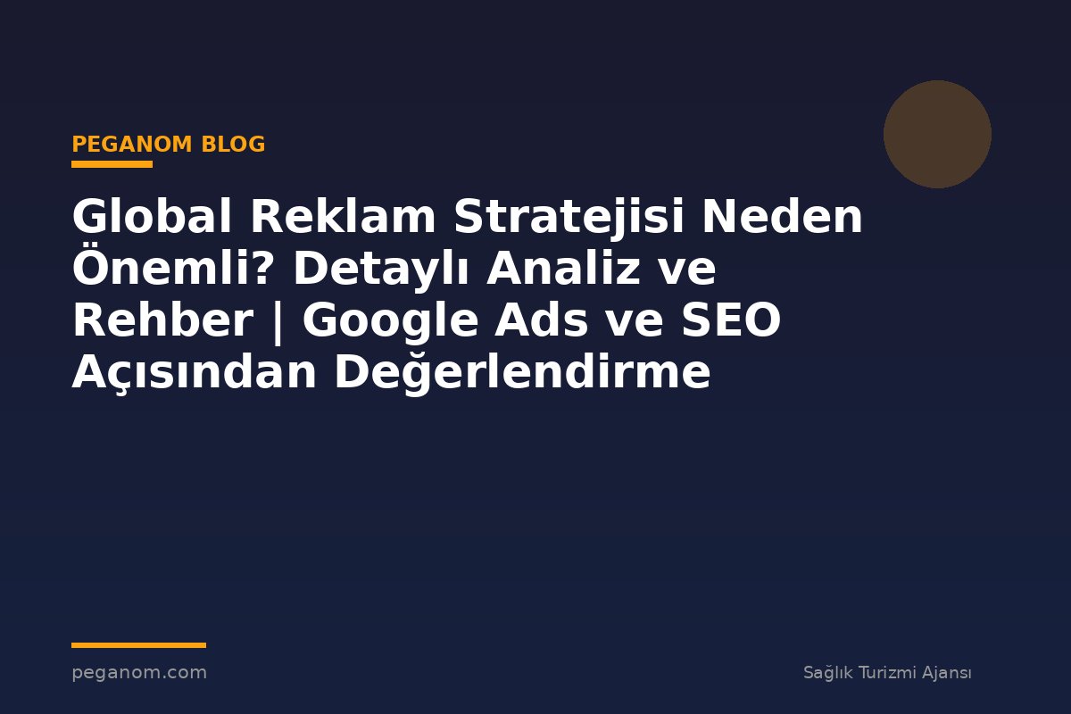 Global Reklam Stratejisi Neden Önemli? Detaylı Analiz ve Rehber | Google Ads ve SEO Açısından Değerlendirme