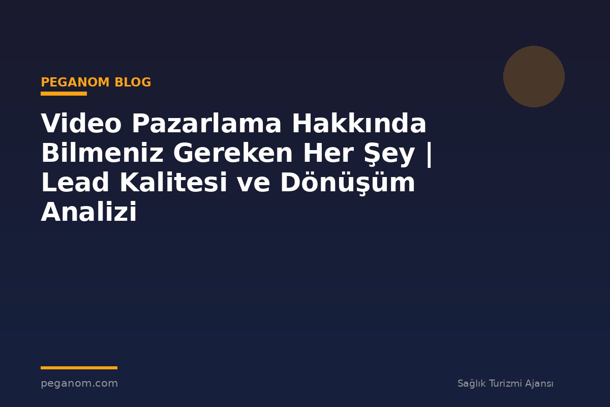 Video Pazarlama Hakkında Bilmeniz Gereken Her Şey | Lead Kalitesi ve Dönüşüm Analizi