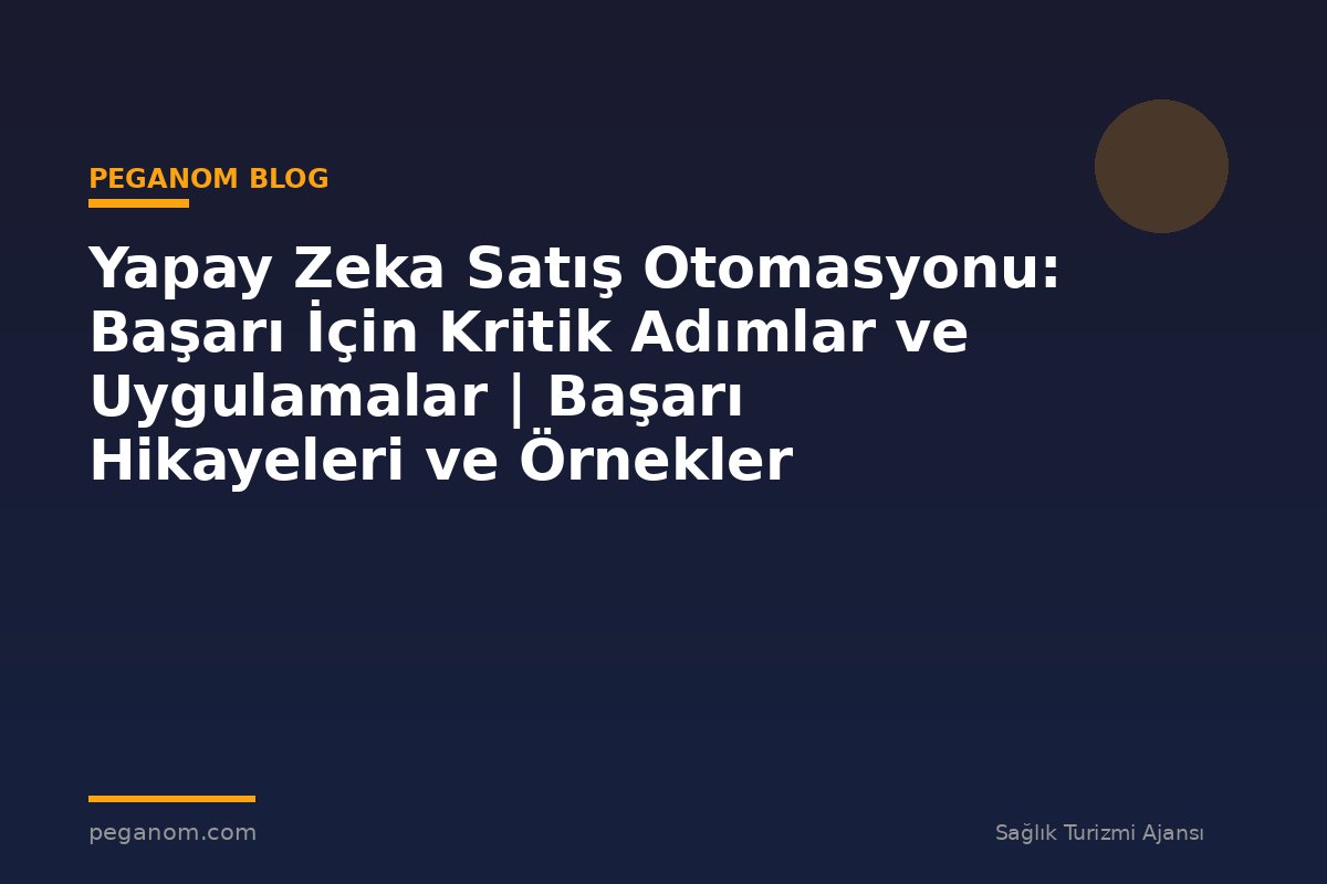 Yapay Zeka Satış Otomasyonu: Başarı İçin Kritik Adımlar ve Uygulamalar | Başarı Hikayeleri ve Örnekler