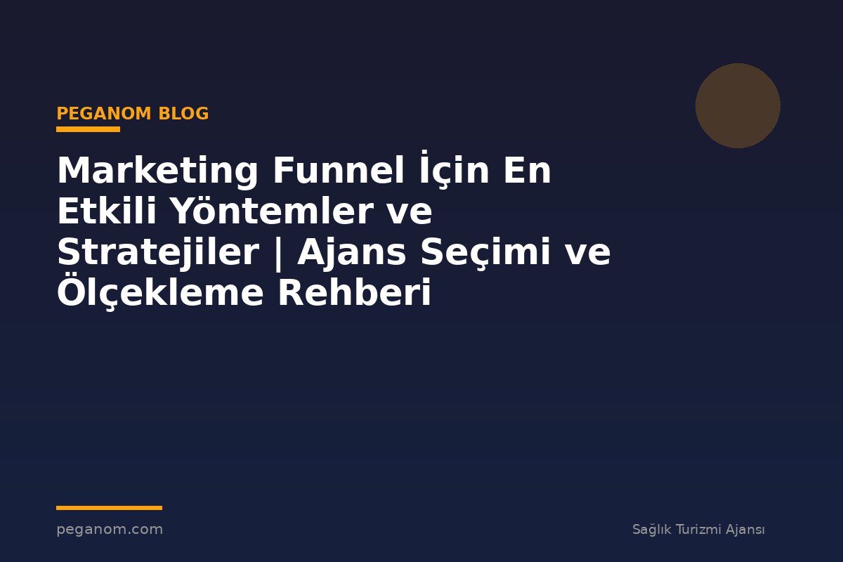 Marketing Funnel İçin En Etkili Yöntemler ve Stratejiler | Ajans Seçimi ve Ölçekleme Rehberi