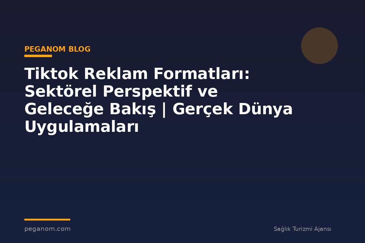 Tiktok Reklam Formatları: Sektörel Perspektif ve Geleceğe Bakış | Gerçek Dünya Uygulamaları