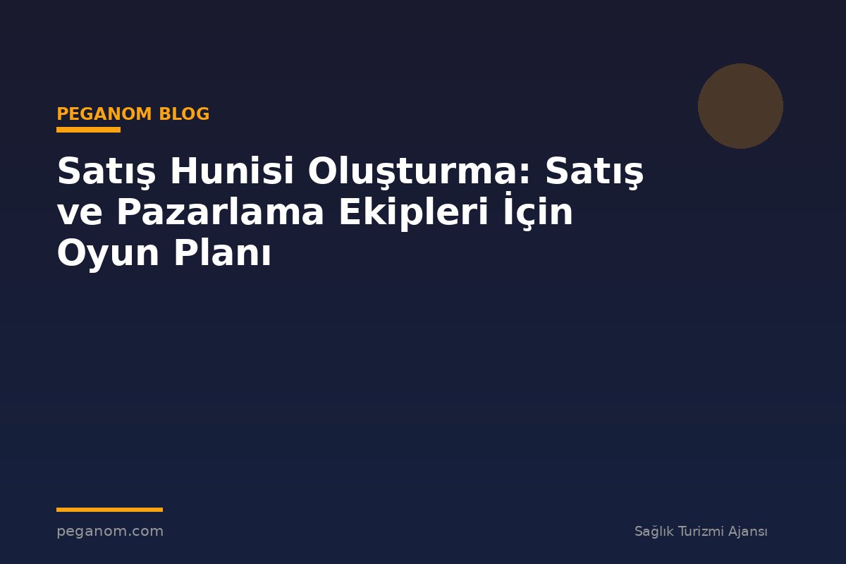 Satış Hunisi Oluşturma: Satış ve Pazarlama Ekipleri İçin Oyun Planı