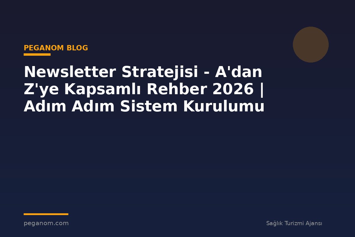 Newsletter Stratejisi - A'dan Z'ye Kapsamlı Rehber 2026 | Adım Adım Sistem Kurulumu