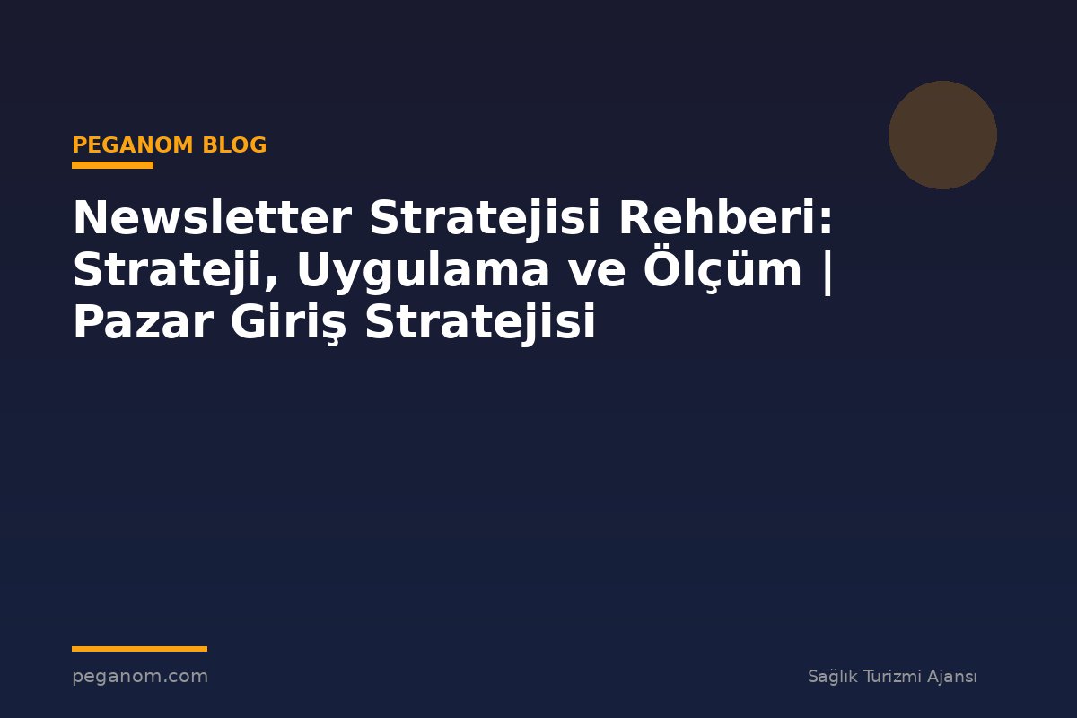 Newsletter Stratejisi Rehberi: Strateji, Uygulama ve Ölçüm | Pazar Giriş Stratejisi