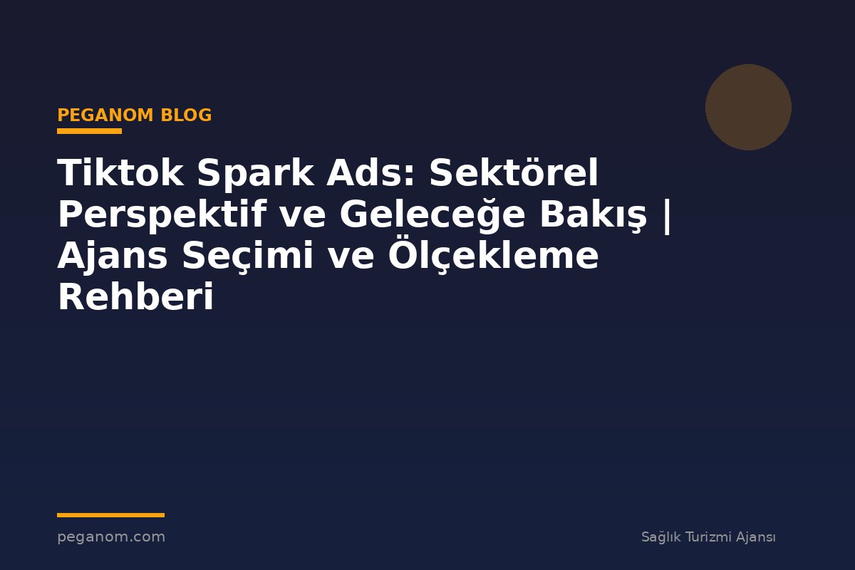 Tiktok Spark Ads: Sektörel Perspektif ve Geleceğe Bakış | Ajans Seçimi ve Ölçekleme Rehberi
