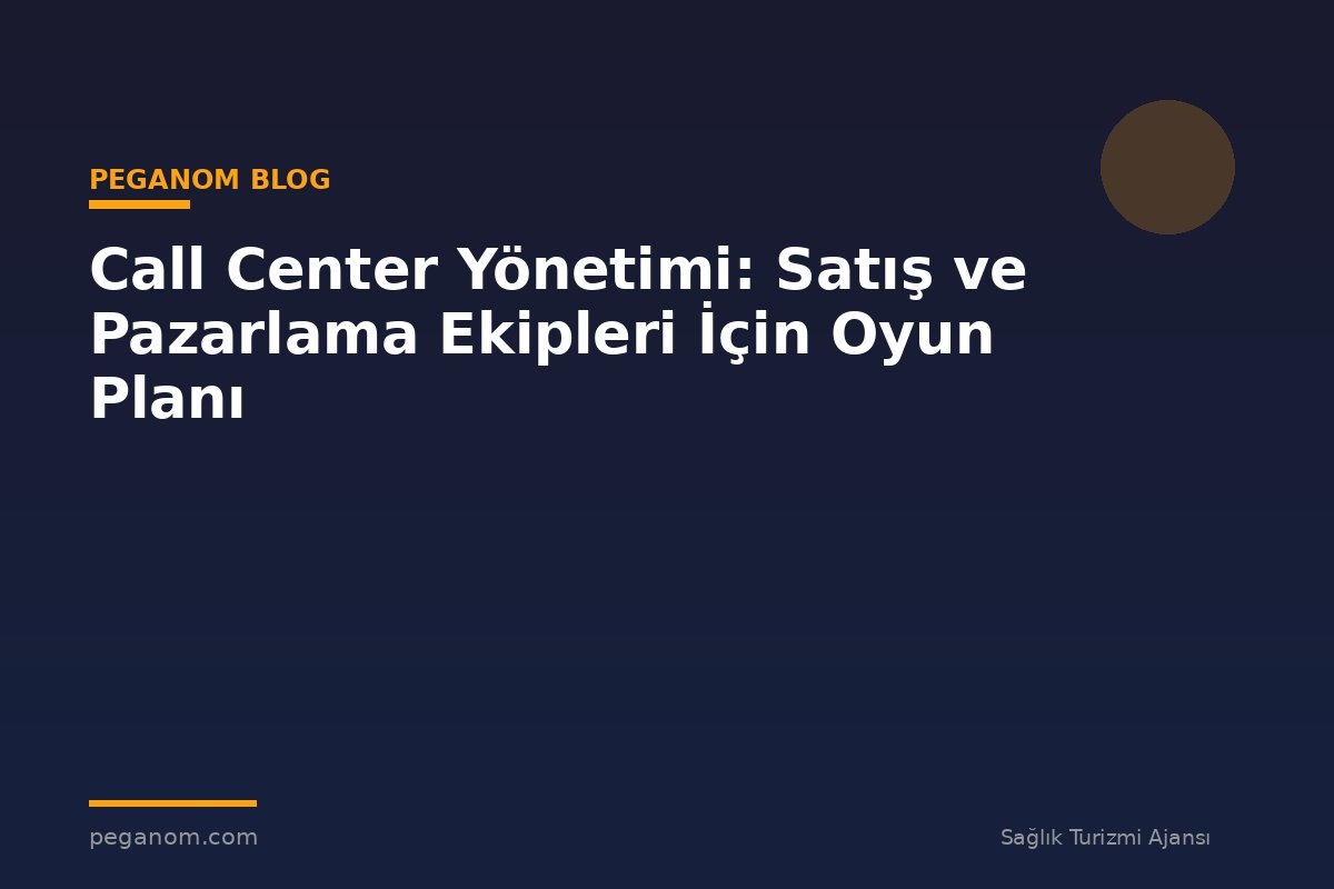 Call Center Yönetimi: Satış ve Pazarlama Ekipleri İçin Oyun Planı