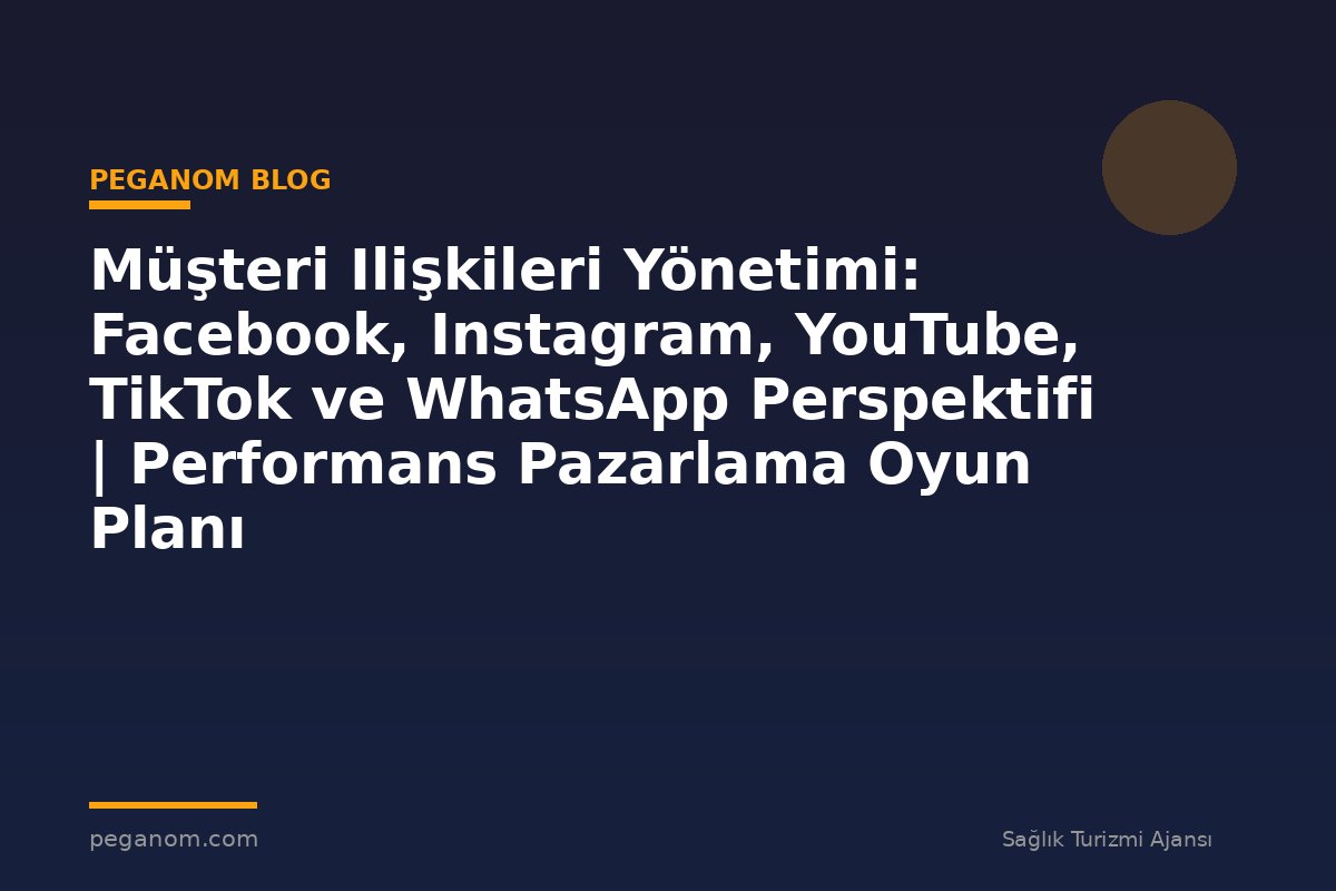 Müşteri Ilişkileri Yönetimi: Facebook, Instagram, YouTube, TikTok ve WhatsApp Perspektifi | Performans Pazarlama Oyun Planı
