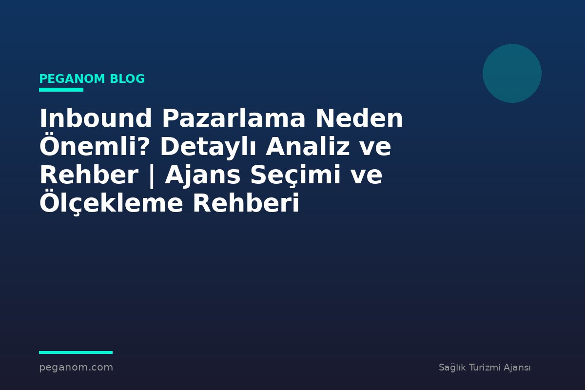 Inbound Pazarlama Neden Önemli? Detaylı Analiz ve Rehber | Ajans Seçimi ve Ölçekleme Rehberi
